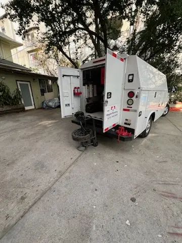 Magnet Plumbing service vehicle on-site for Faucet Repair in Pasadena
