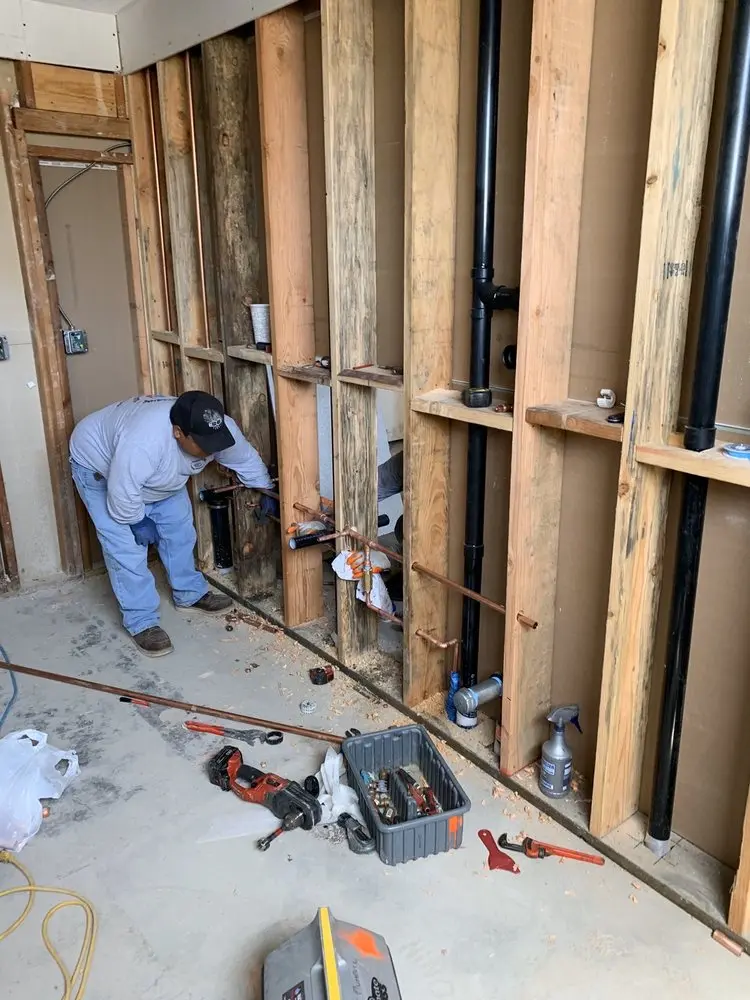 Commercial rough-in plumbing for Gas Line Repair in Pasadena